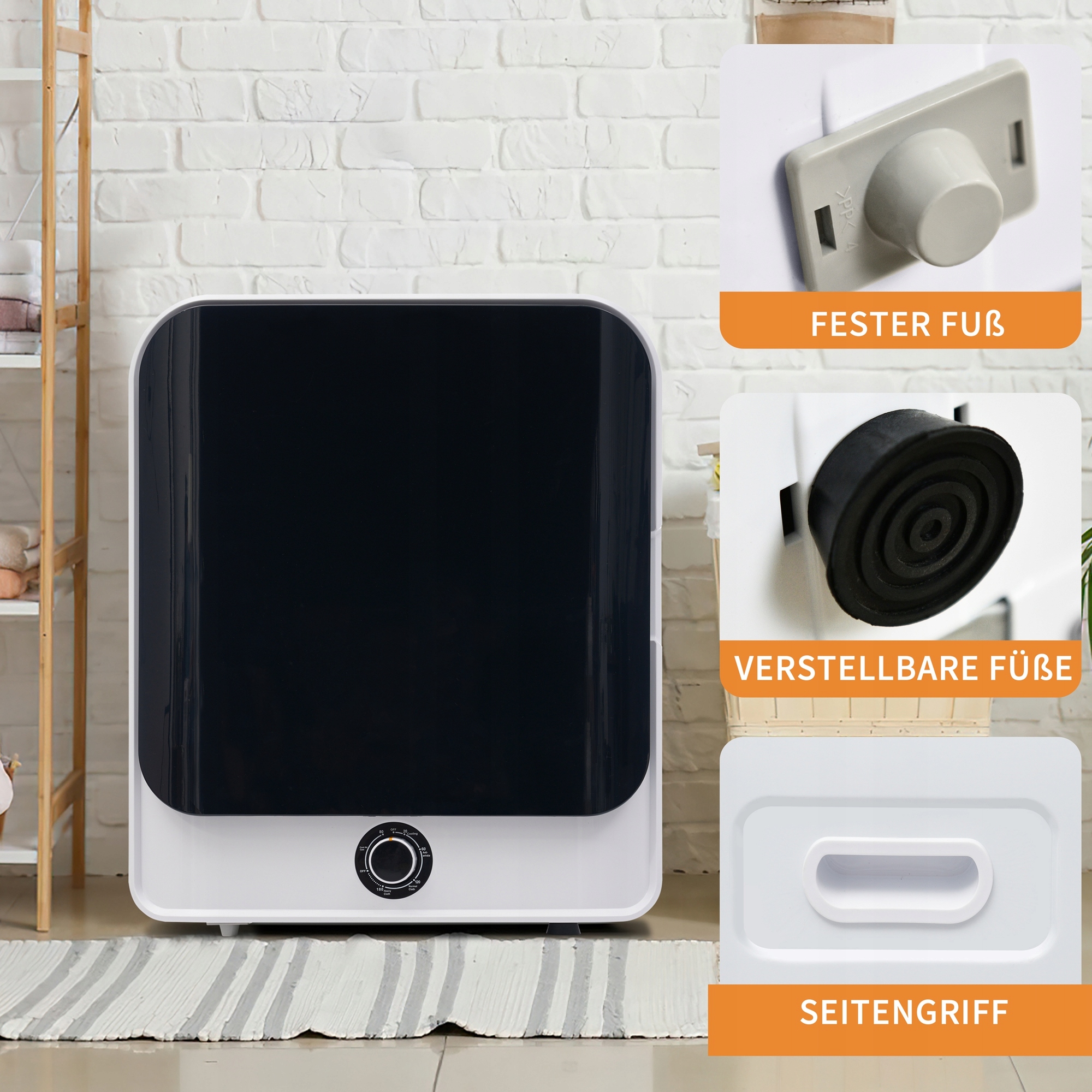 SUSZARKA WYCIĄGOWA ZE STALI NIERDZEWNEJ Z MOŻLIWOŚCIĄ MONTAŻU NA ŚCIANIE Model TIANAIWEN