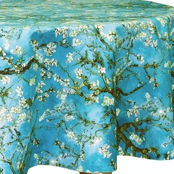 Obrus okrągły dekoracyjny Koło Ø150 Az-187 Busker Velvet Turkusowy