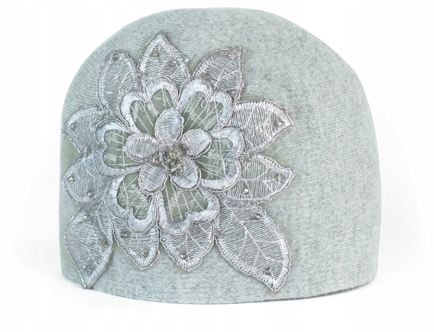 

Szaleo Piękna elegancka Czapka z Kwiatem cz15331-2