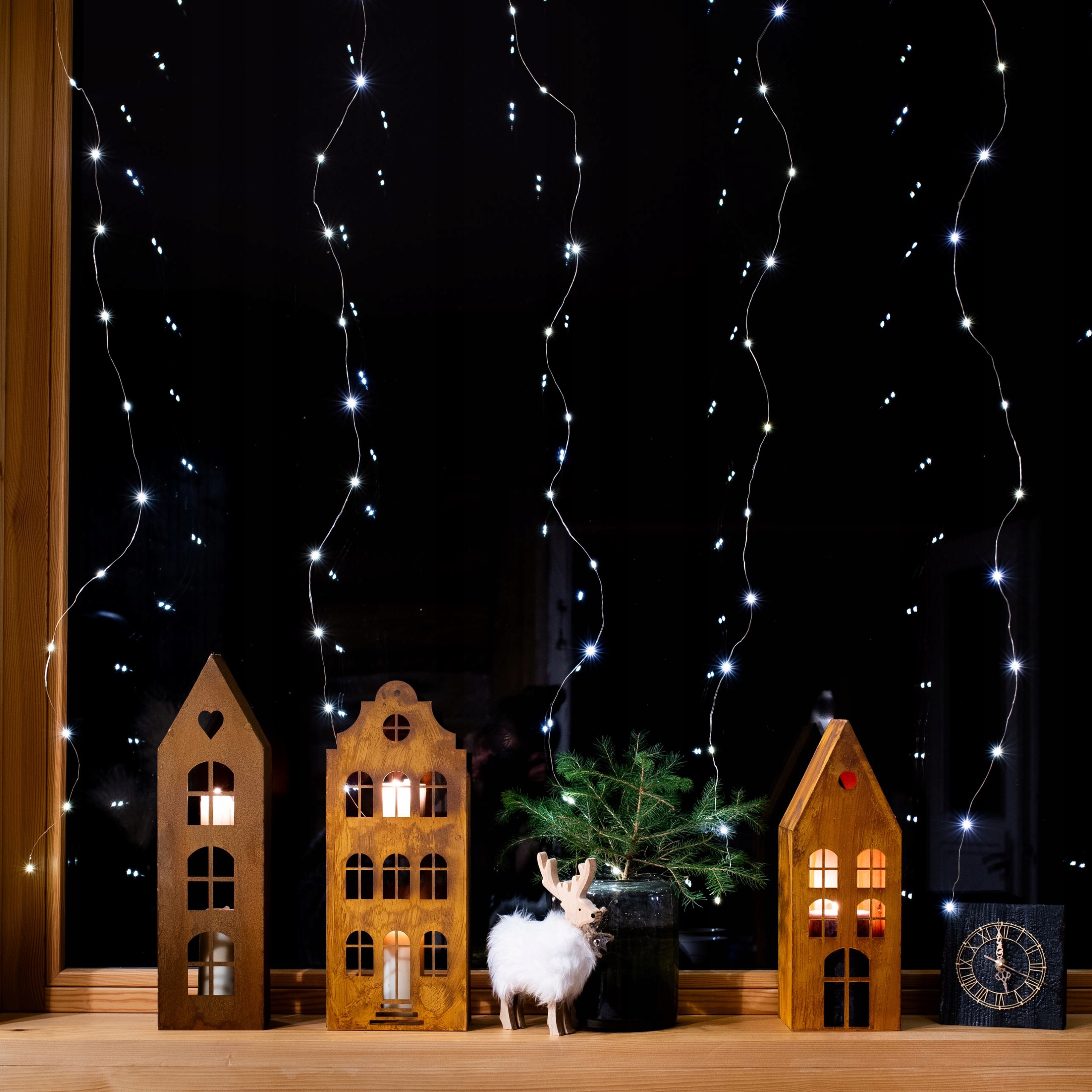 DOMEK LAMPION NA LED SWIECE LATARNIA HANDMADE CORTEN LATARENKA RDZAWY Kolor naturalny