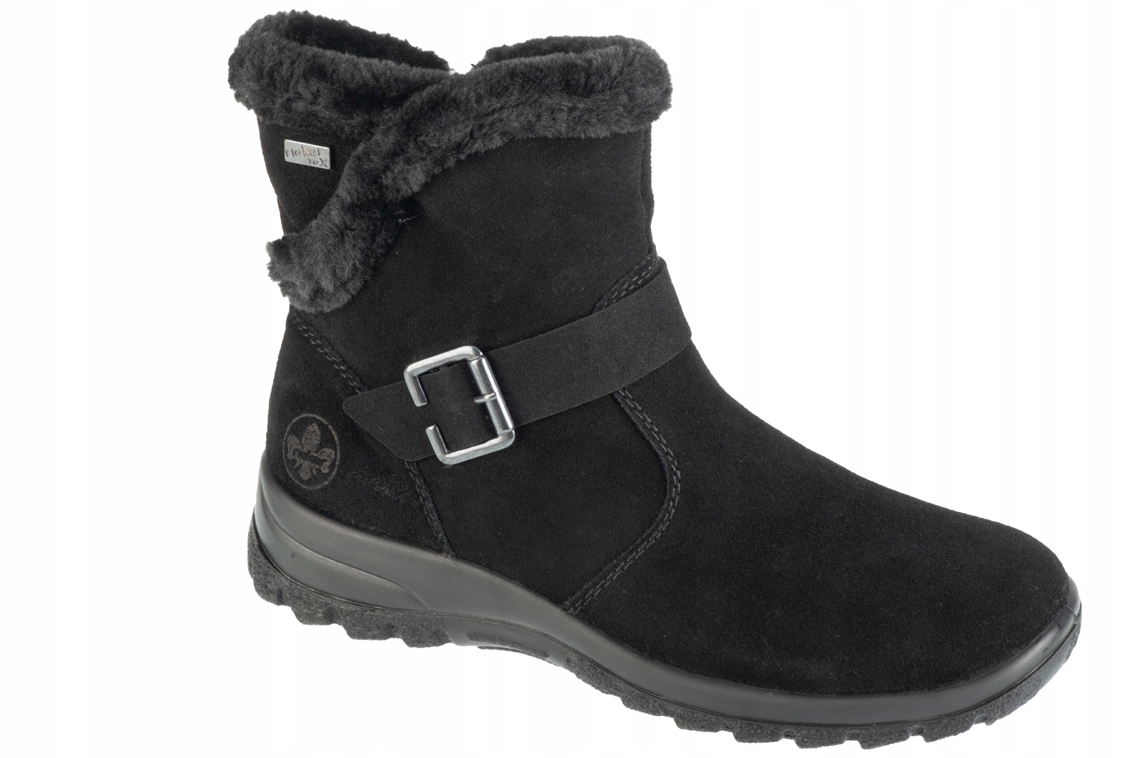 Rieker Booties [39] Dámské zimní boty semišové černé