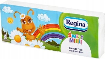 

Regina chusteczkihigieniczne Milli 10x9 4warstwy