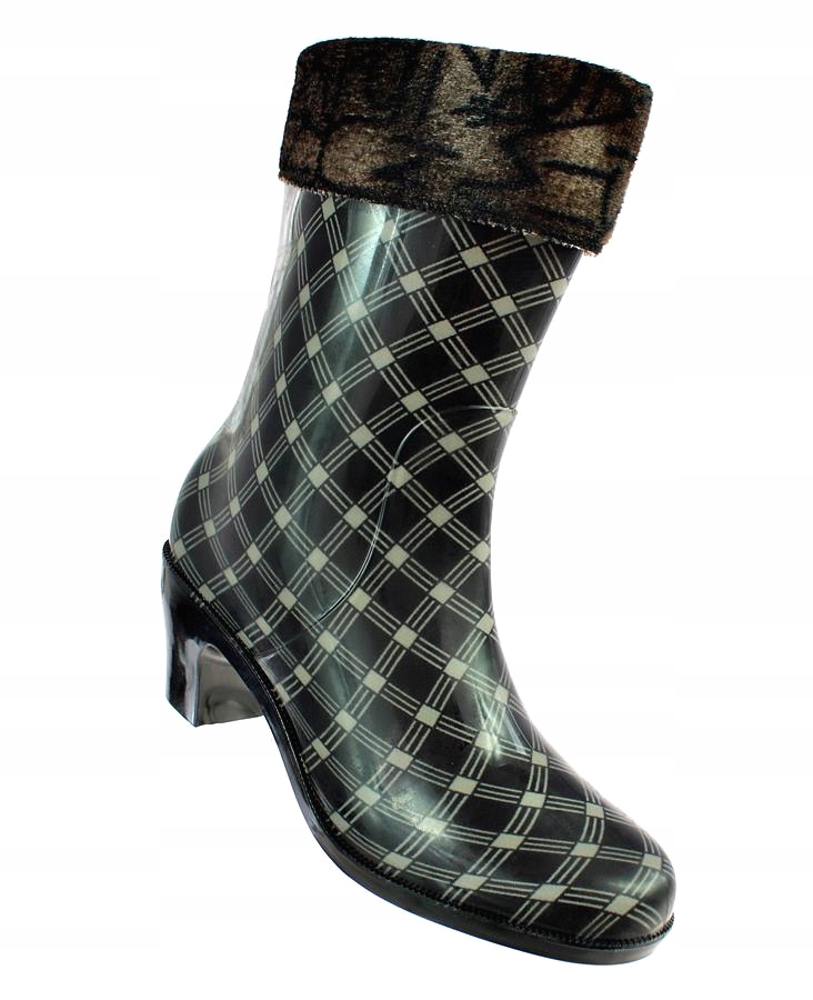 KOZAKI KALOSZE OCIEPLANE BUTY DAMSKIE WODOODPORNE 5882 roz. 38 Kolor brązowy