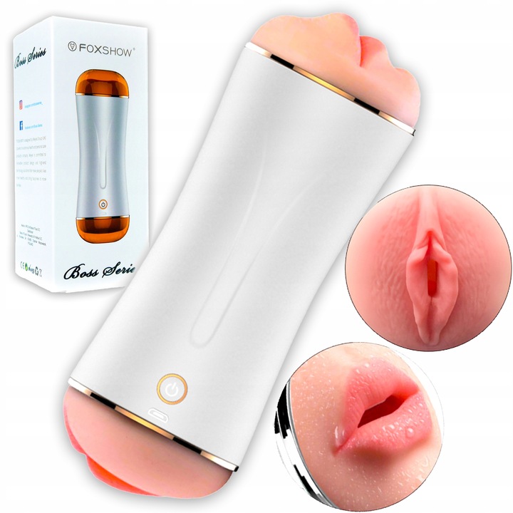 MASTURBATOR MĘSKI SZTUCZNA POCHWA WAGINA USTA SEX ZABAWKI 10 TRYBÓW Marka inna