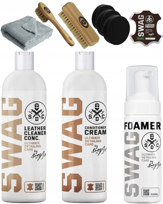 SWAG Leather Care Set Zestaw Kosmetyków Do Skóry