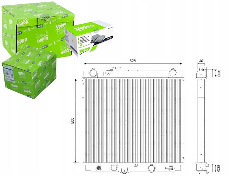 VALEO CHŁODNICA SILNIKA VAL, 701596