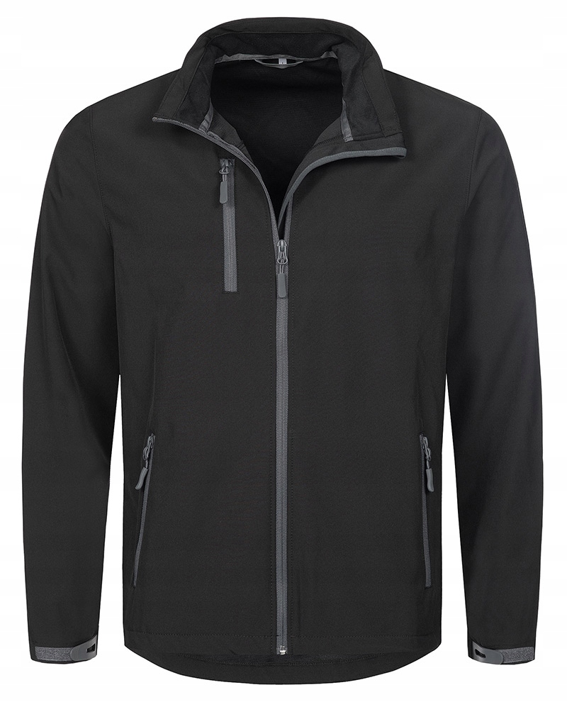 Černá Softshellová bunda proti dešti XXL
