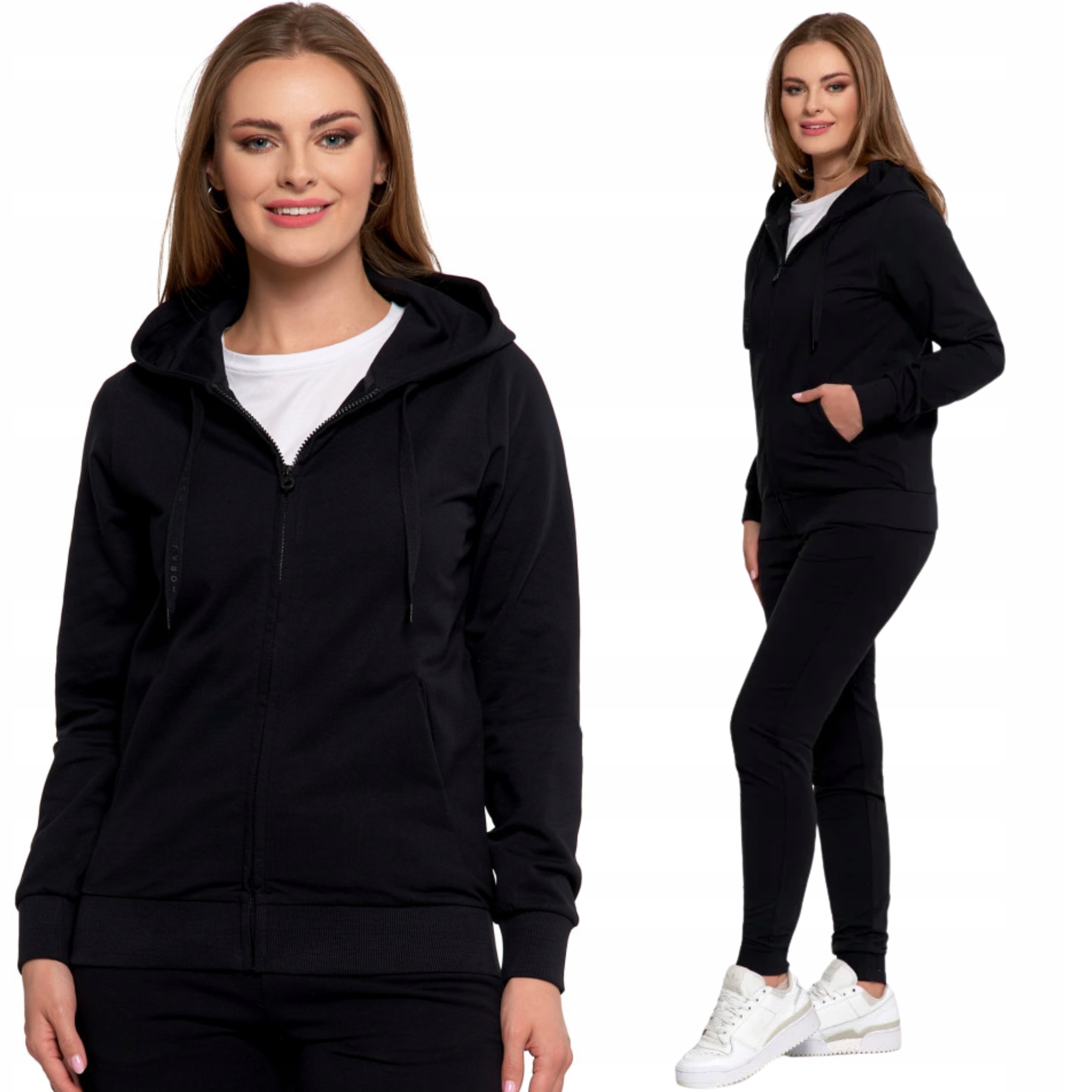 Dámská tepláková souprava: mikina s kapucí a Bavlna kalhoty Moraj 3XL