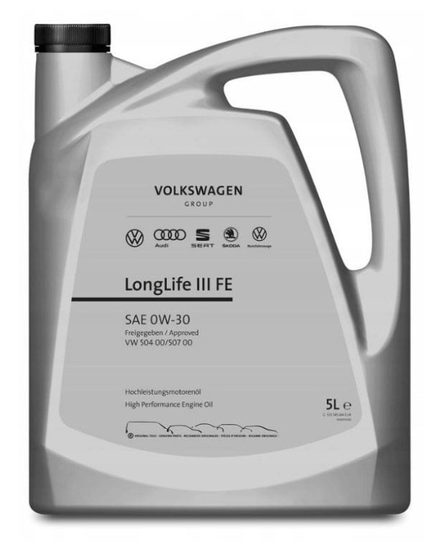 Motorový olej 0W-30 504.00/507.00 Vw Longlife III Fe Oe Vag Vw 5L