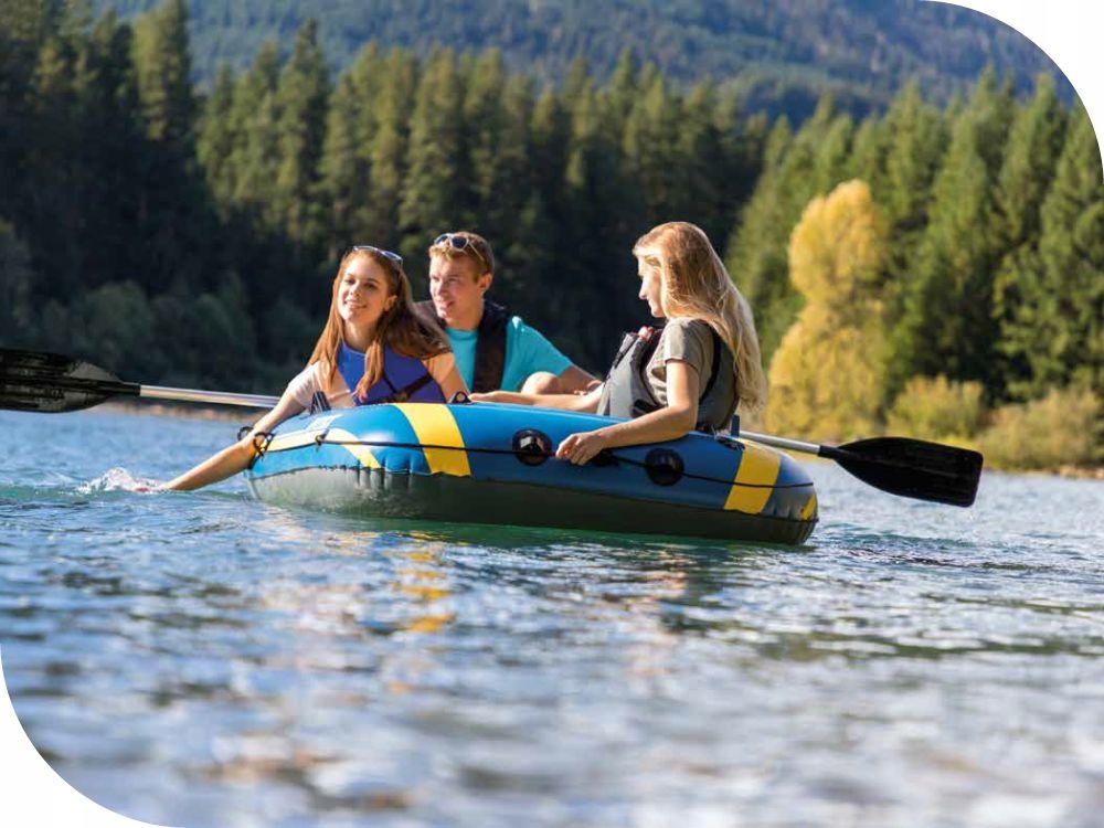 Ponton Challenger 3os. Intex Pompka + Wiosła 68370 MODEL 2024 Długość 295 cm