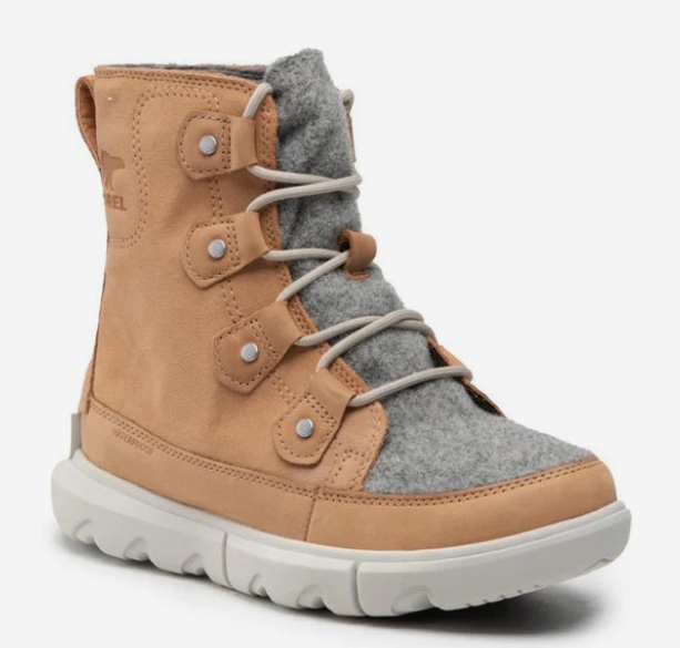 Sorel Explorer Dámské Sněhule Hnědé S Kůží Na Zimu Pohodlné 37,5 Jki