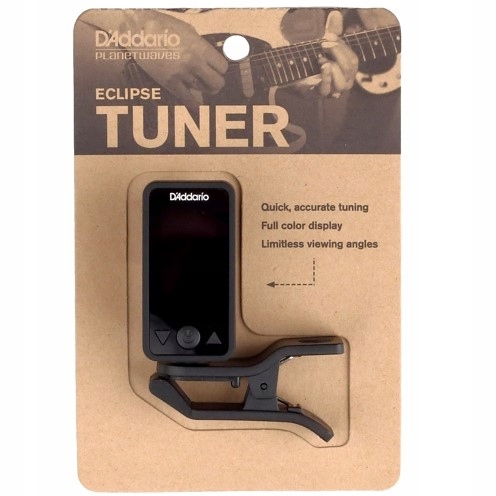 Tuner chromatyczny stroik wiolonczela bas D'Addario Eclipse PW-CT-17CBK Rodzaj tuner