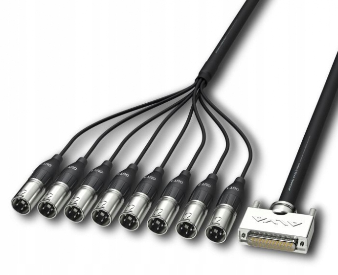 Alva Kabel D-Sub25 8 x XLRm 3m