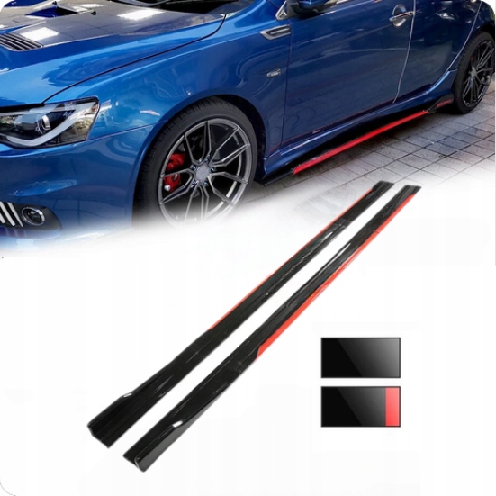 UNIWERSALNE DOKŁADKI PROGÓW DO DOCIĘCIA 2.4m Czarno-czerwone Producent inny