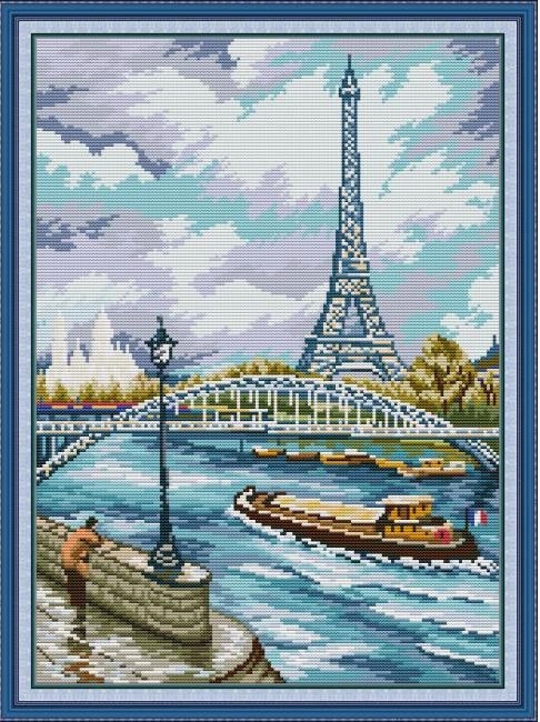 Kanva s potiskem- kanva, mulina, sada