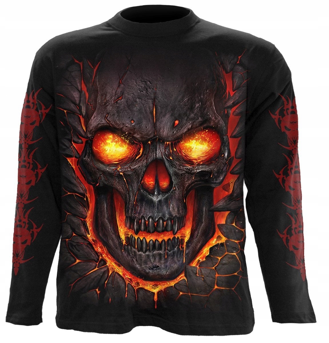 Skull Lava Dlouhý rukáv Spiral XL