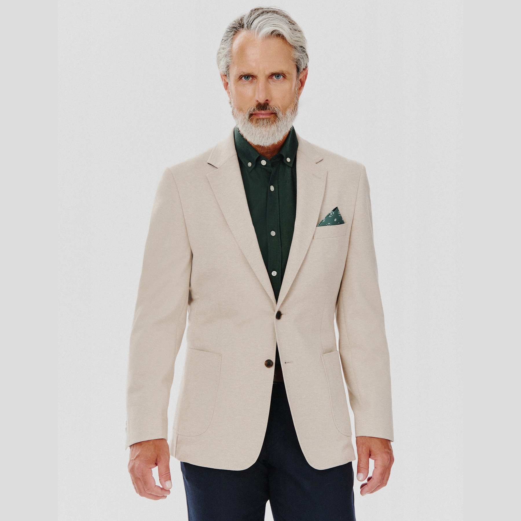 Béžová sako ležérní námořnická bunda Pako Lorente vel