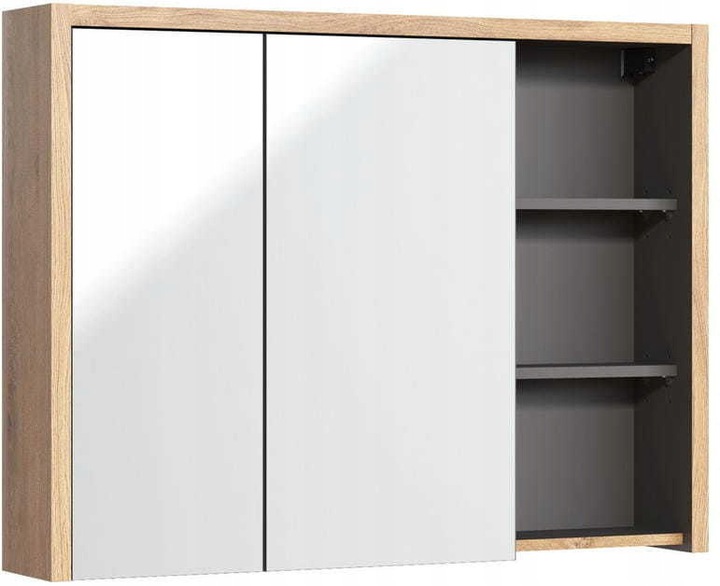 Szafka łazienkowa DEVON 846 z lustrem 100cm GRAFIT