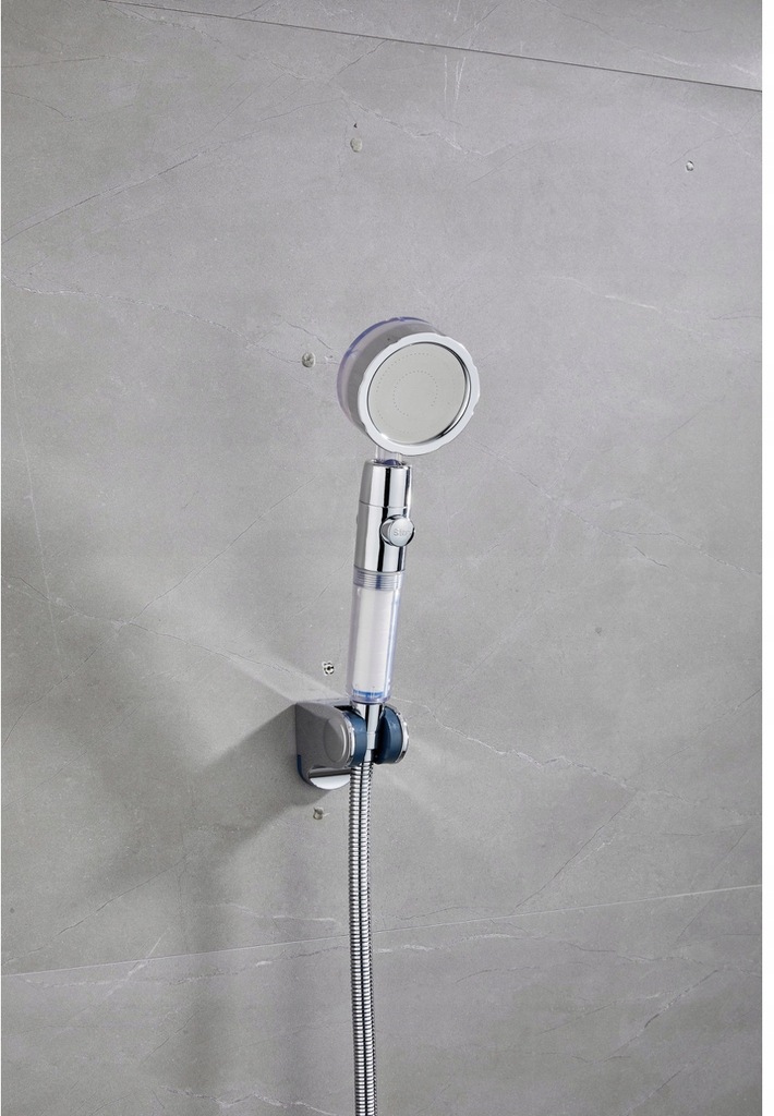 SŁUCHAWKA PRYSZNICOWA Z TURBINĄ WENTYLATOREM 360 + ROCZNY ZAPAS FILTRÓW Kształt okrągły