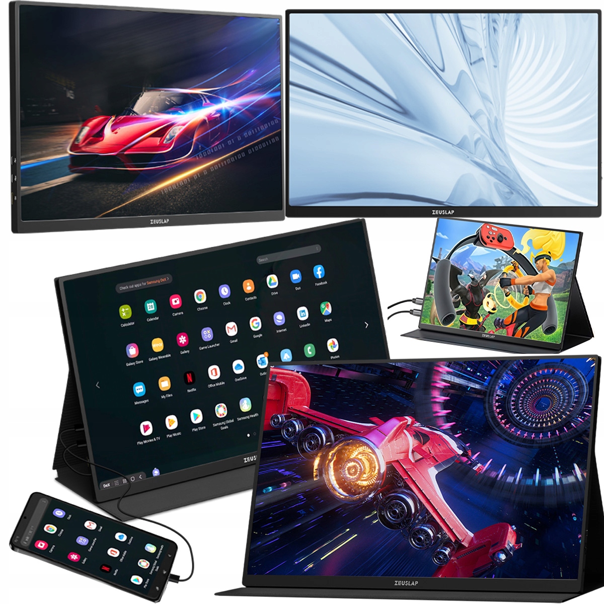 Monitor przenośny Do Laptopa Telefonu Tabletu 2560x1600 18" Zeuslap Z18K