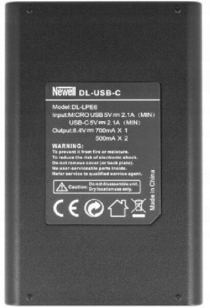 Ładowarka LCD + 2x akumulator Newell LP-E6 do Canon Kod producenta ZESNEWLP-E6
