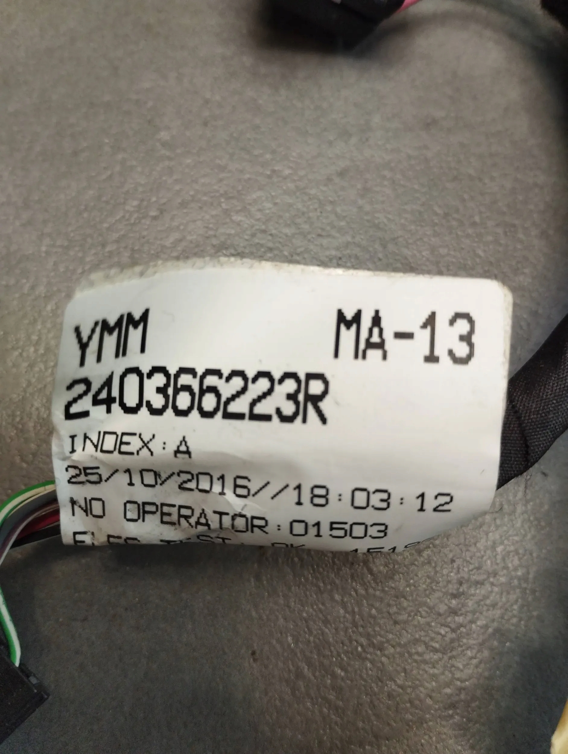 Renault Scenic IV bundle electrical 240366223R
