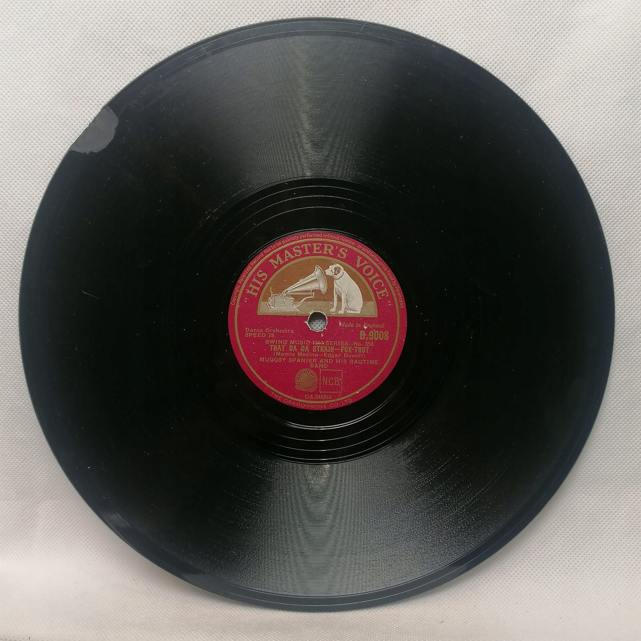 Spanier That Da Da Strain/Someday.. B9008 HMV