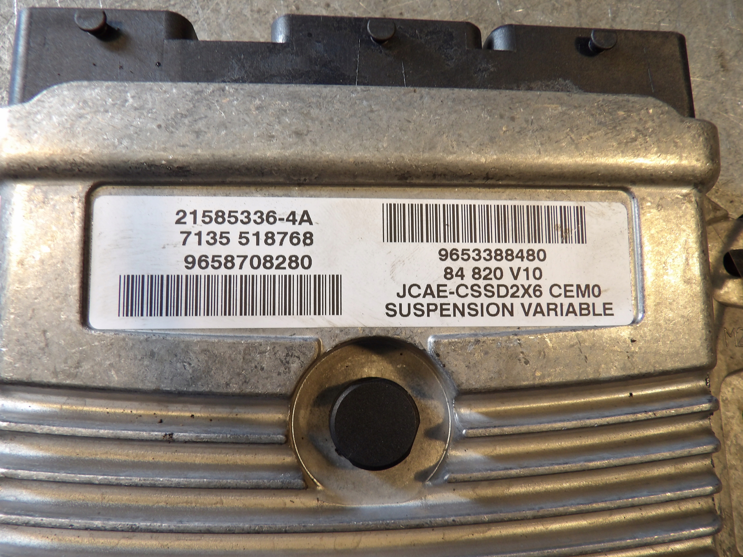 Citroen C6 computer, control unit 9658708280 21585336-4A 9653388480