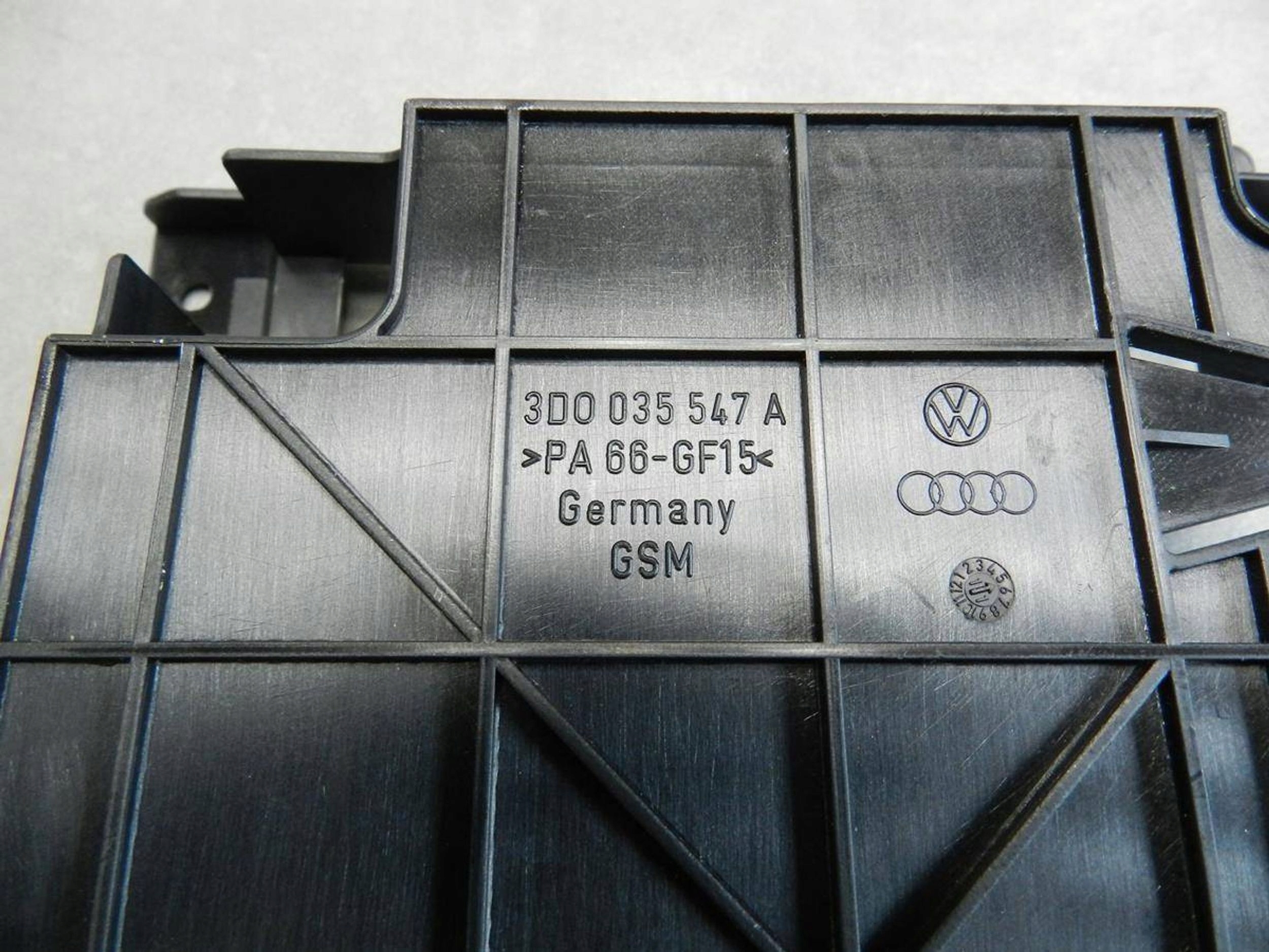 Volkswagen Phaeton bracket compartments 3D0035547A
