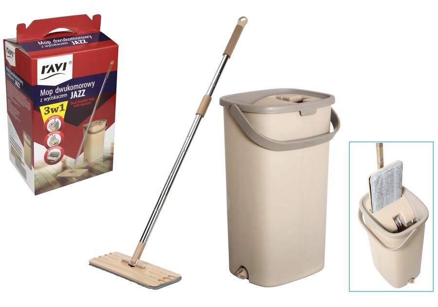 Mop dwukomorowy z wyciskaczem Jazz*