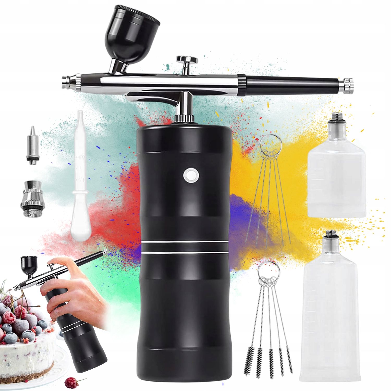 Přenosný Aerograf 34PSI 0.4 mm Malování Make-up Dekorace