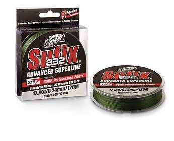 Sufix Plecionka 832 120m 0,10mm Zielona
