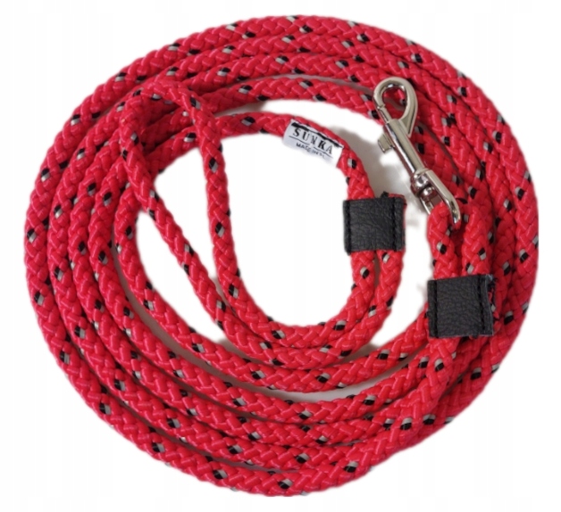 Levně vodítko z lana 10 mm 10 m pro psa LXL reflexní Různé Barvy treningové vodítko