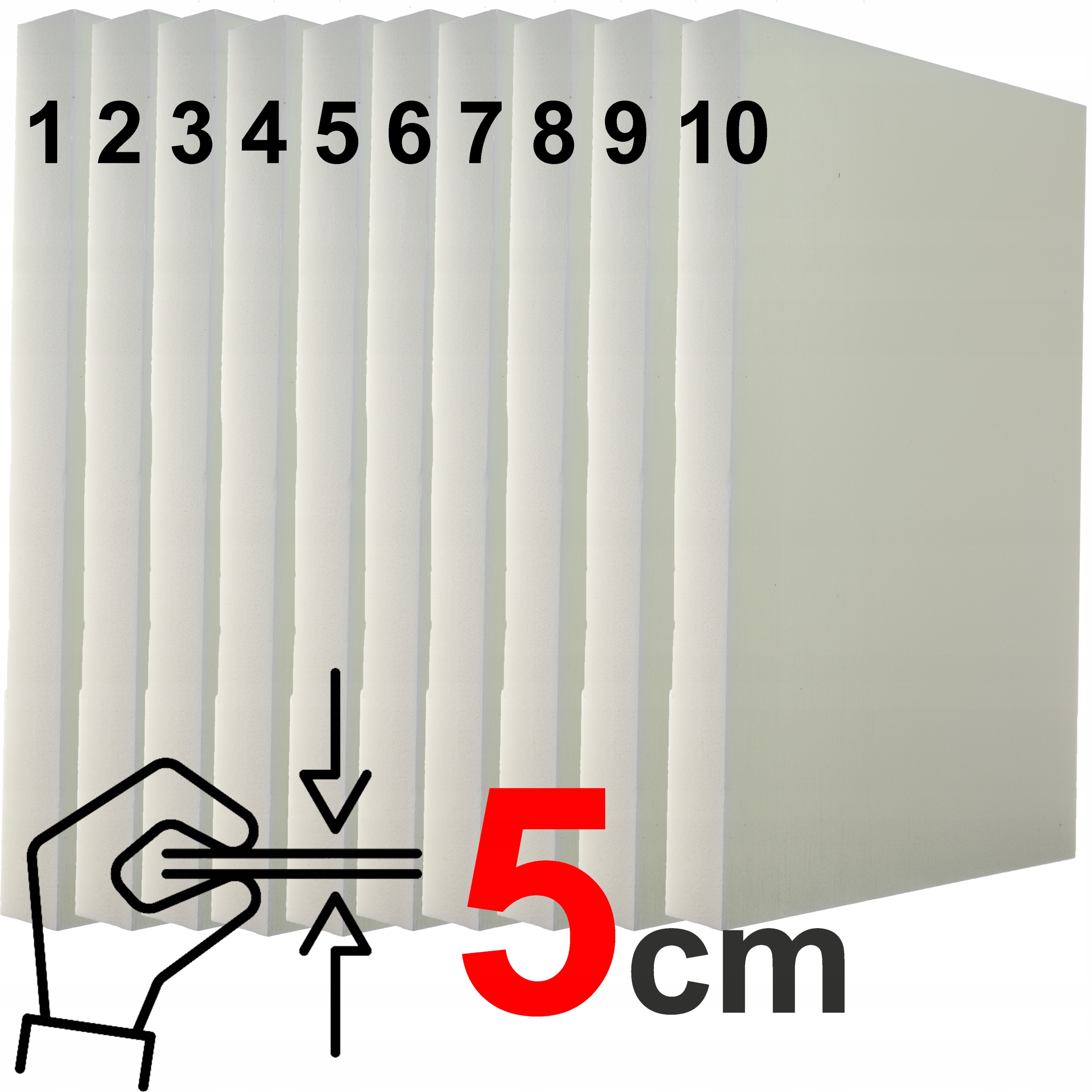 10x Modelovací Styrodur Pro Makety Diorám List 50x30cm Tloušťka 5cm Xps