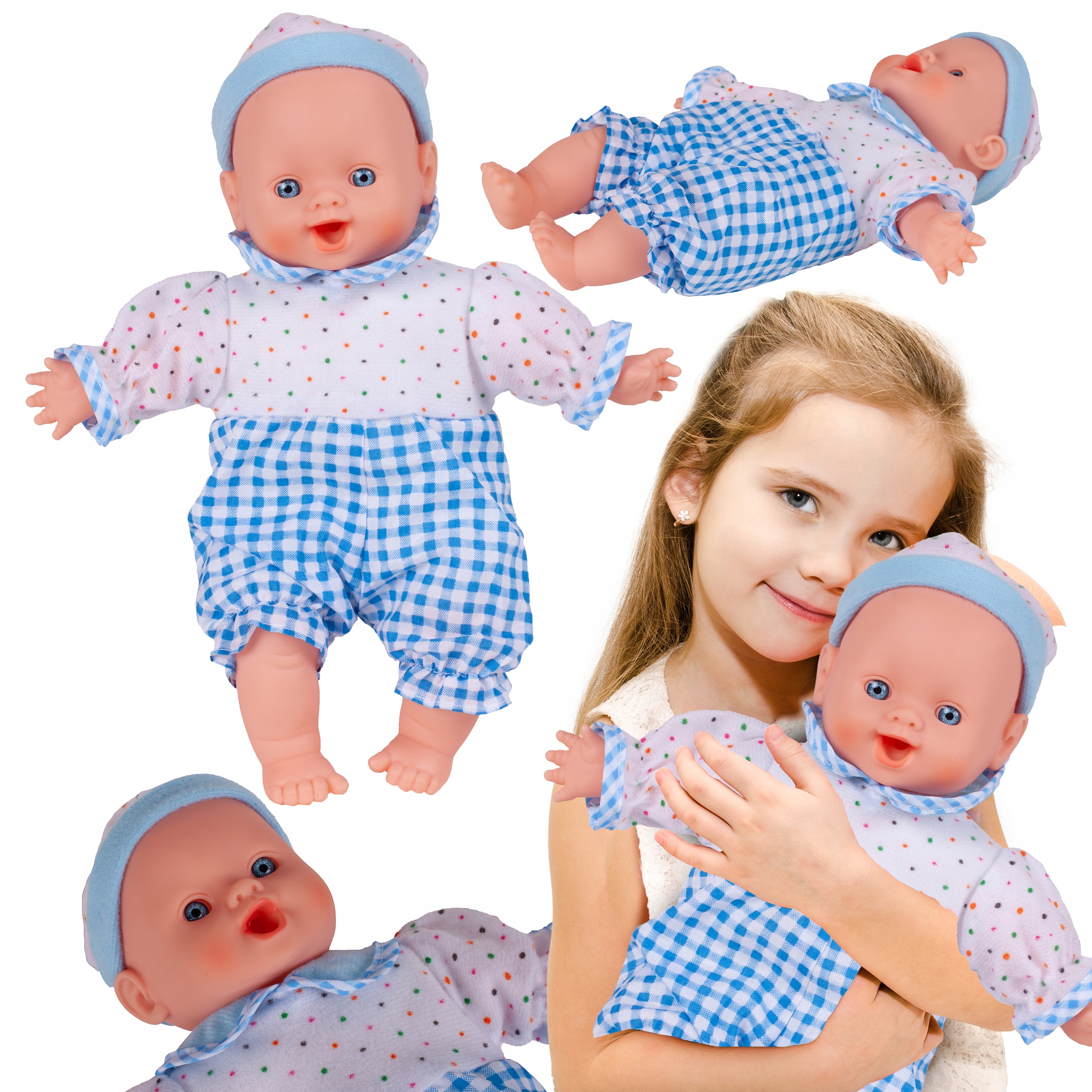 

Bobas Lalka 26CM Miękka Kolorowa Ściągane Ubranko