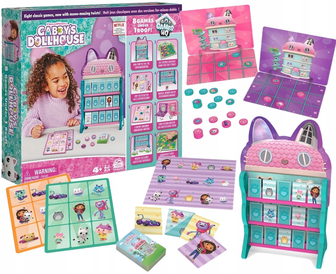 8w1 Gry Koci Domek Gabi Zestaw Gier 3361