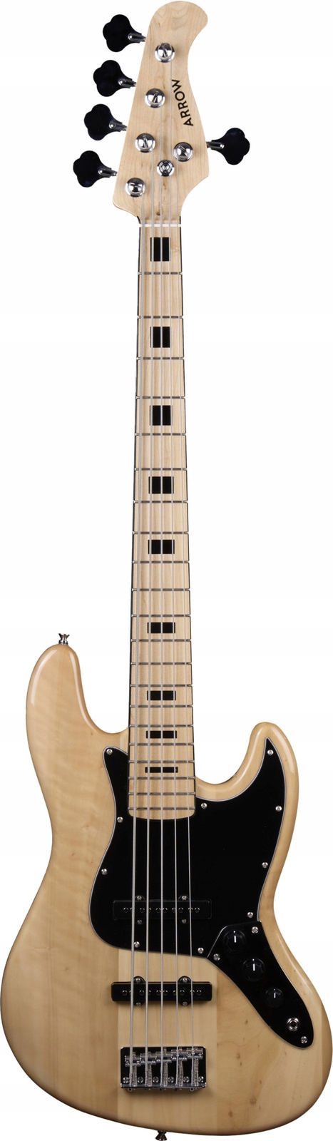 Arrow Louisiana 5 Bass Natural Maple/Black – basová kytara