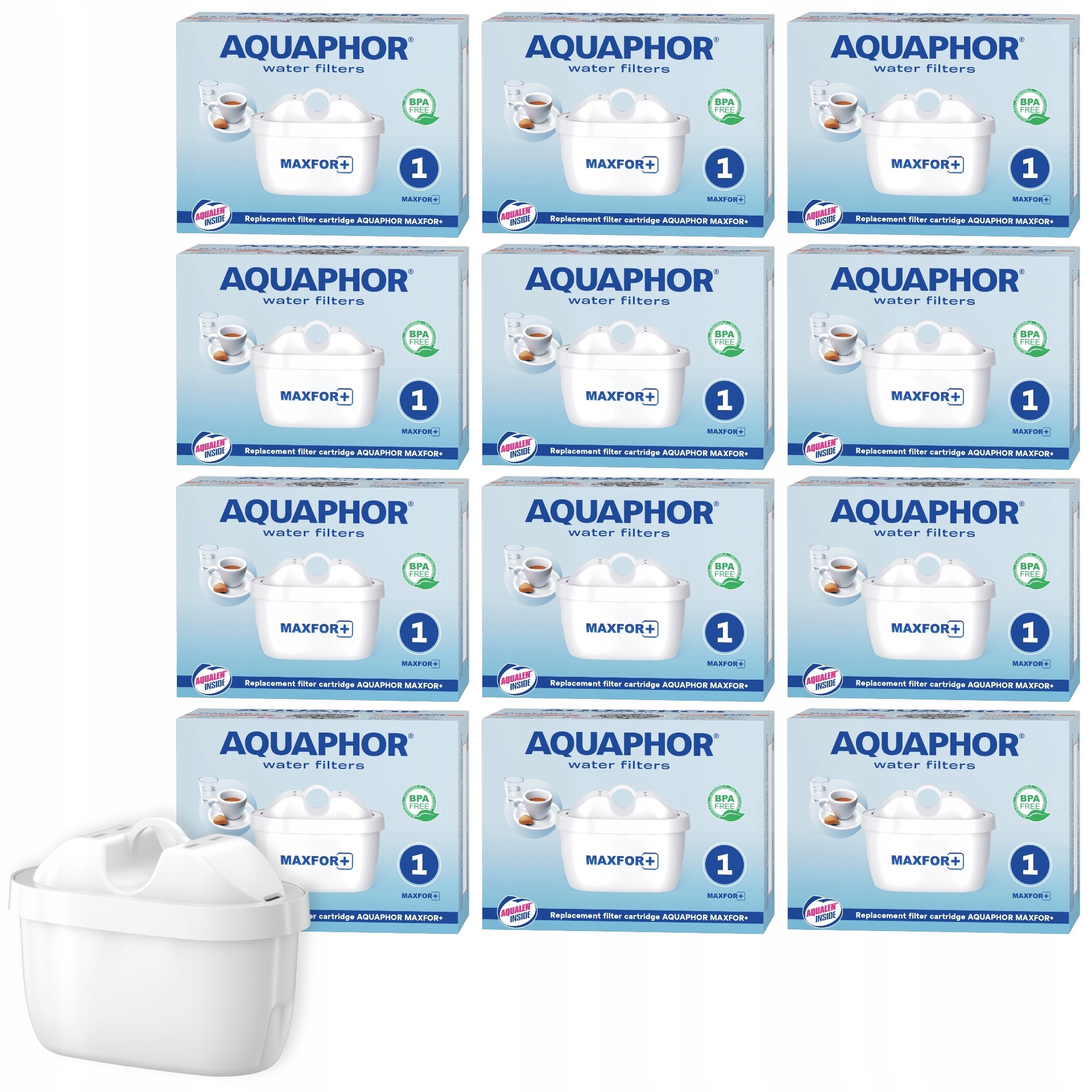 Filtrační vložky do konvice, vodní filtry Aquaphor B25 Maxfor 12 ks