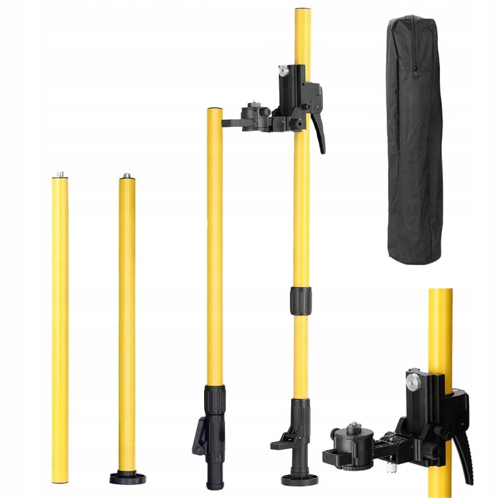 Rozpěrná Tyč Stativu 365 CM Pro Křížový Laser A Laserovou Vodováhu