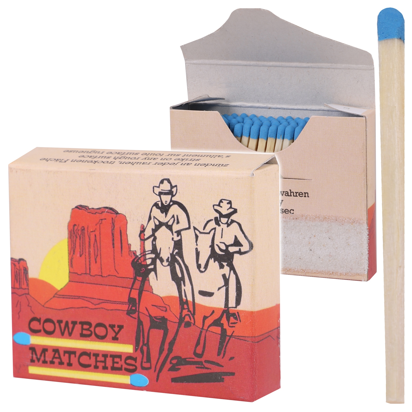 

Zapałki Kowbojskie 100 szt Łatwopalne Cowboy