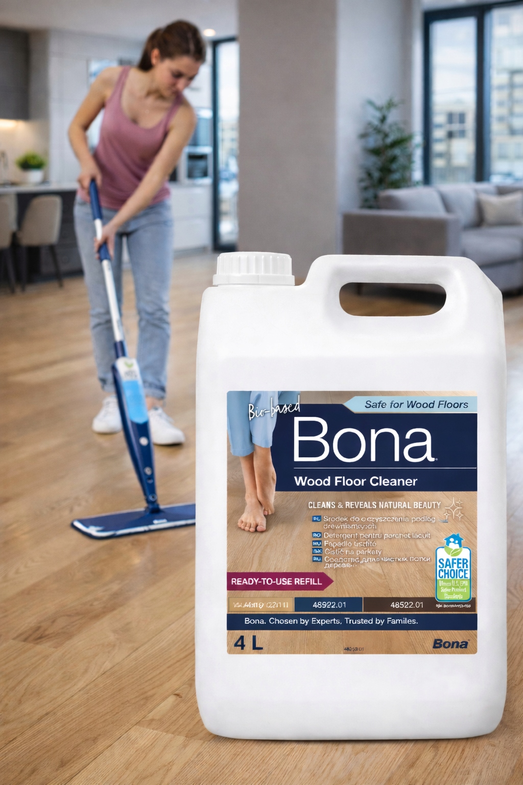 Levně Bona Wood Floor 4L – prostředek na mytí a péči o dřevěné podlahy