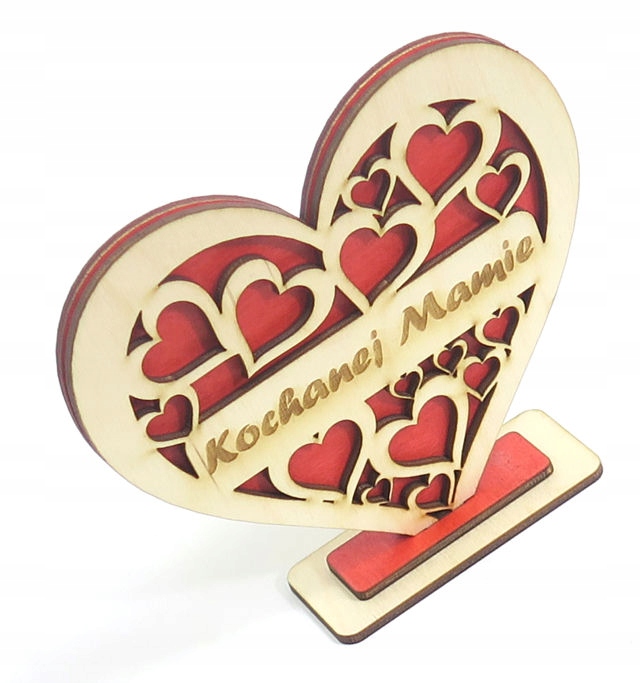 

Dekor Serce Na Podstawce Prezent Dzień Mamy QR81