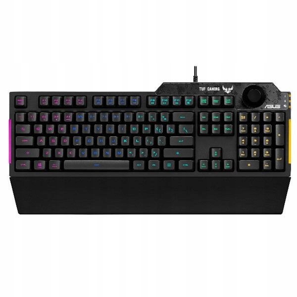 Asus klávesnice Tuf Gaming K1 (RA04), membránová, Us, černá 90MP01X0…