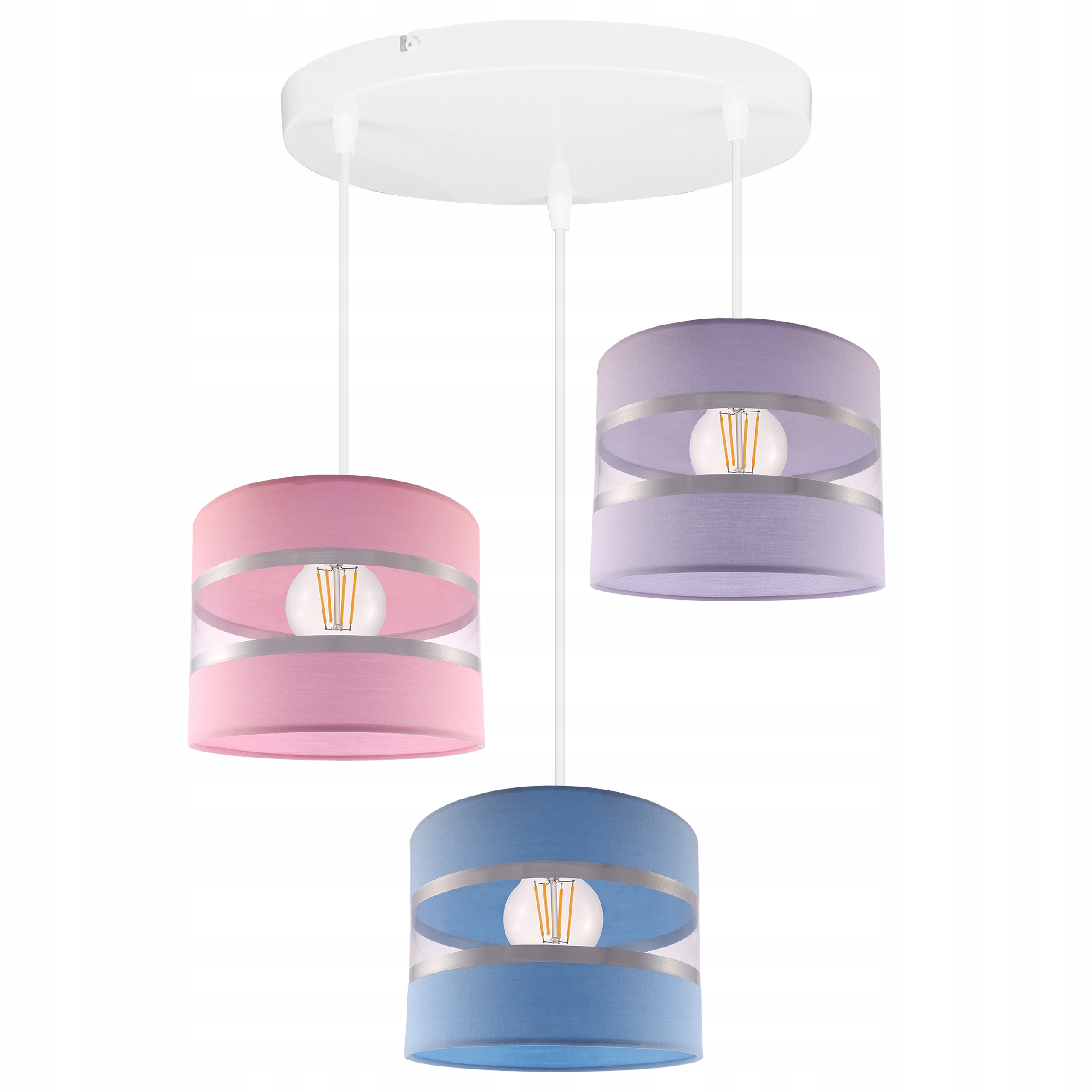 

Lampa Wisząca Sufitowa Żyrandol Abażur Dziecięca