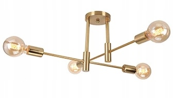 Lampa WiSZĄCA Sufitowa Dorado Plafon Żyrandol Kule Led Złoty Gold