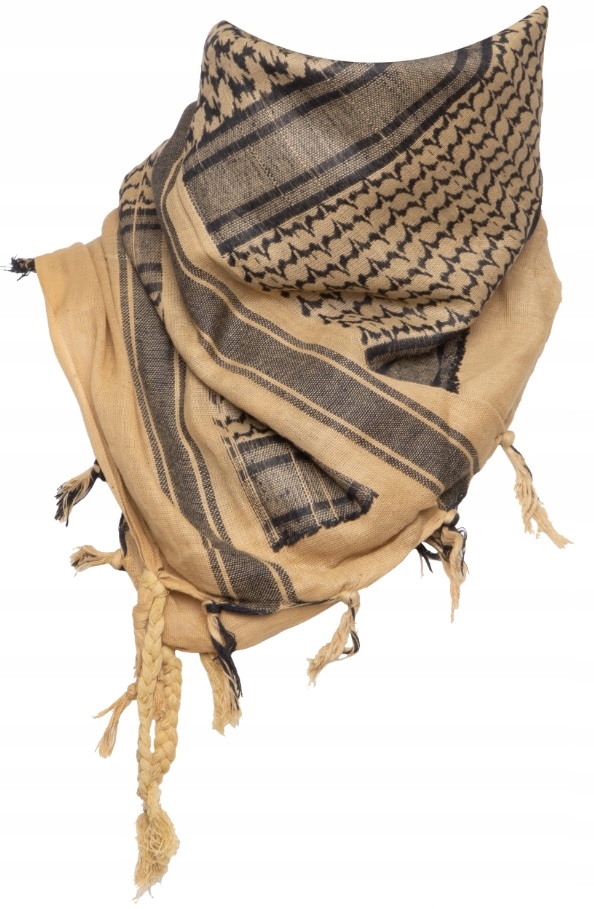 

Arafatka chusta Shemagh wojskowa Khaki / Czarna