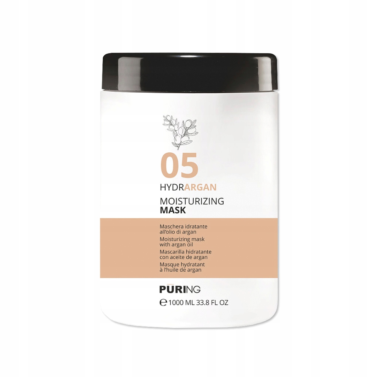 Puring Maska Hydrargan Moisturizing Nawilżająca Do Włosów Suchych 1000ML