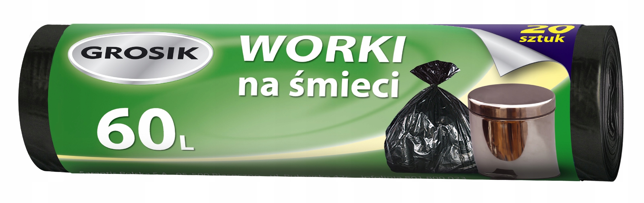 

Jan Niezbędny Worki na śmieci Hd 60L/20sztuk