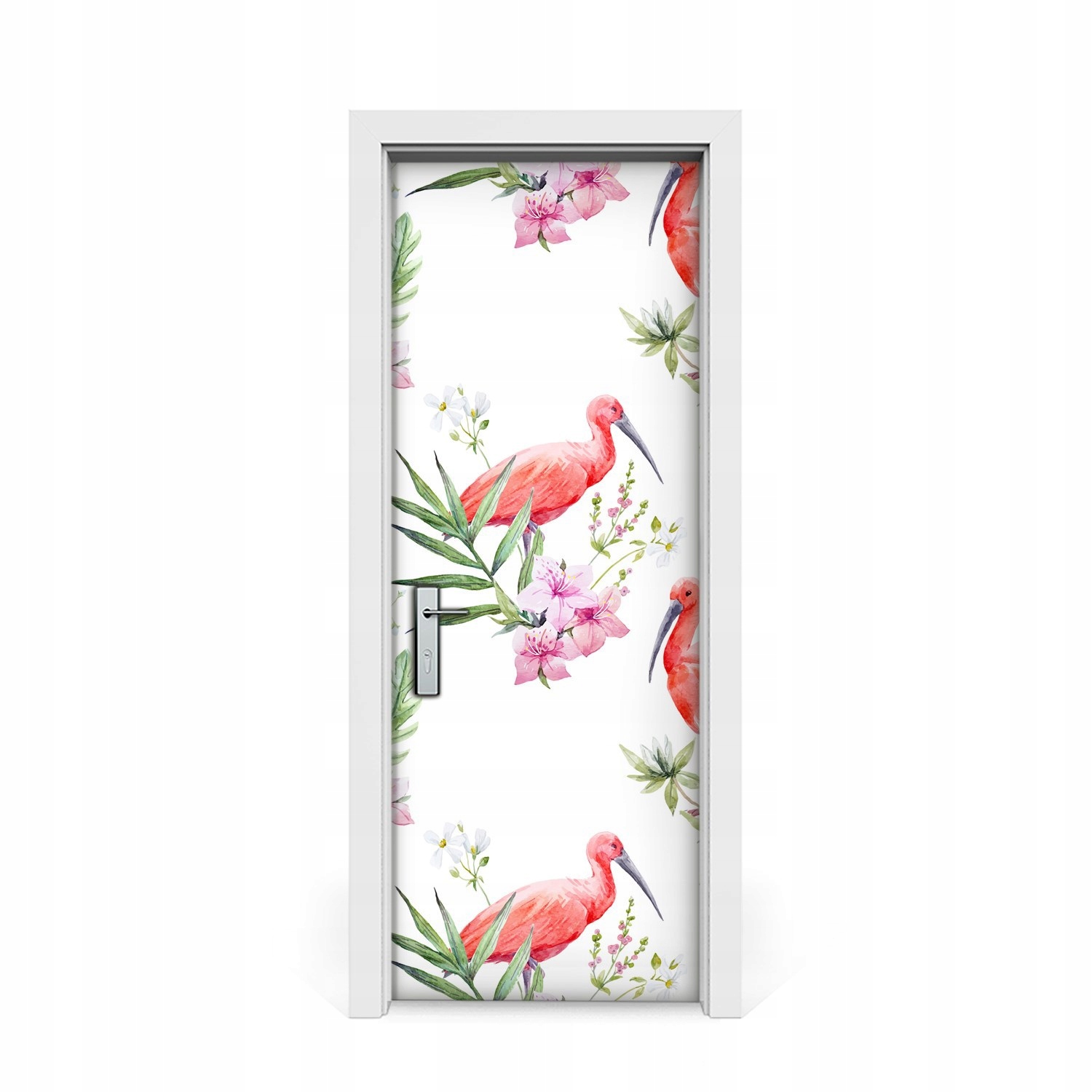 

Nalepka naklejka na drzwi Flamingi 75x205