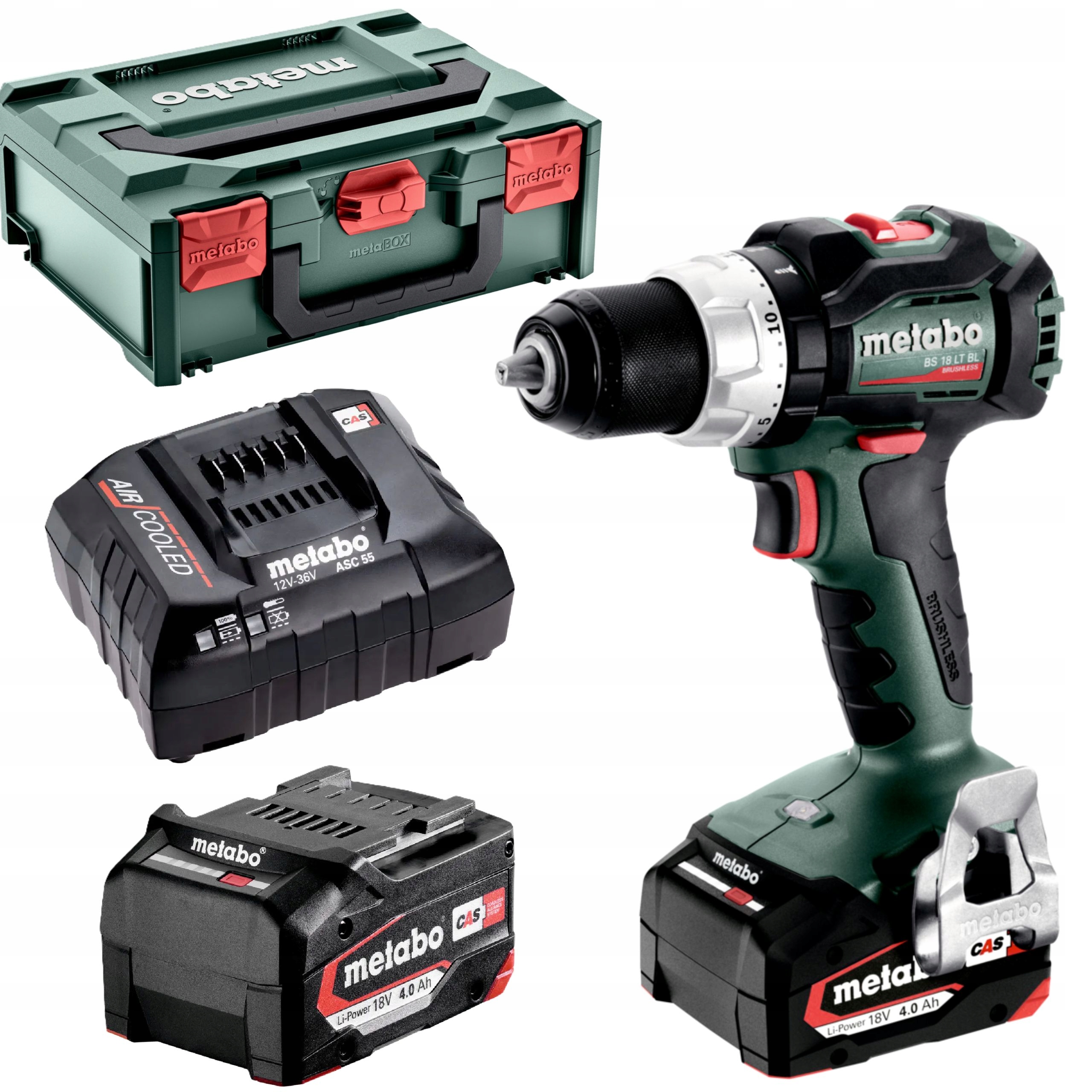 Wiertarko-wkrętarka Metabo Bs 18 Lt Bl 18V Zestaw 2 x 4Ah